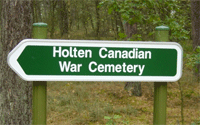 Roadsign Holten Cementery